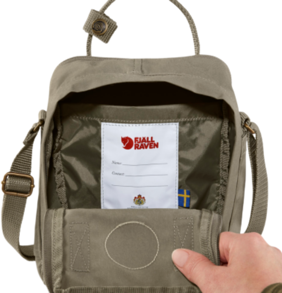 Carruzzo Fjällräven Kånken Sling Mėtų spalva Unisekso stiliaus Didelis krepšys su dviem rankenomis