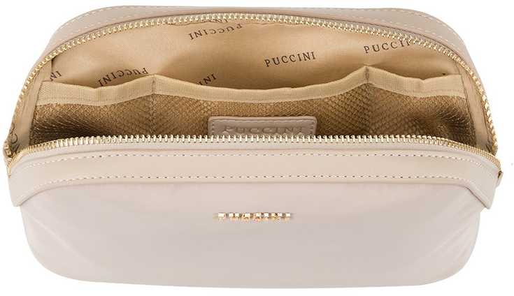 Puccini Infinity moteriška kosmetinė kelioninė - smėlio spalvos