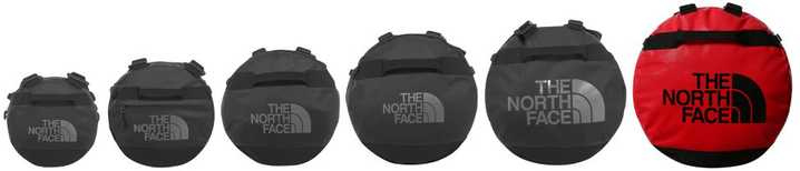 TNF The North Face Base Camp krepšys daiktams 150 L Nailonas, Poliesteris Juoda, Raudona