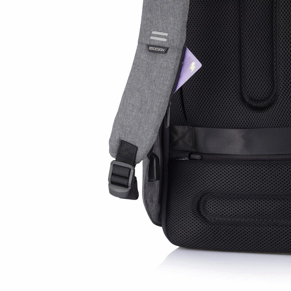 Kuprinė nešiojamam kompiuteriui XD Design Anti-Theft Bobby Hero Small Grey, pilka, 11.5 l