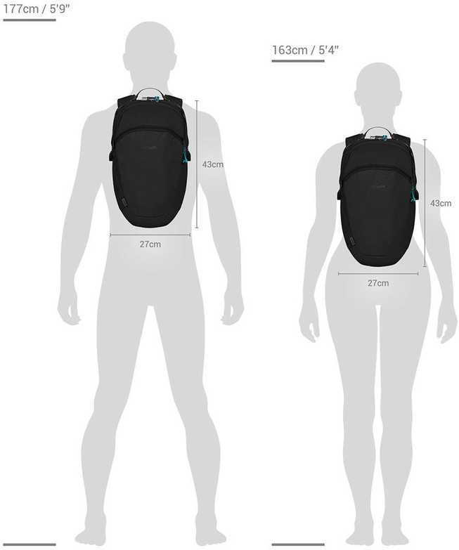 Pacsafe Eco 18L kuprinė ECONYL® juoda
