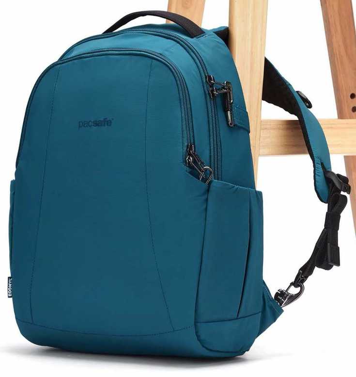 "Pacsafe LS350" miesto kuprinė su apsauga nuo vagystės - turkio spalvos