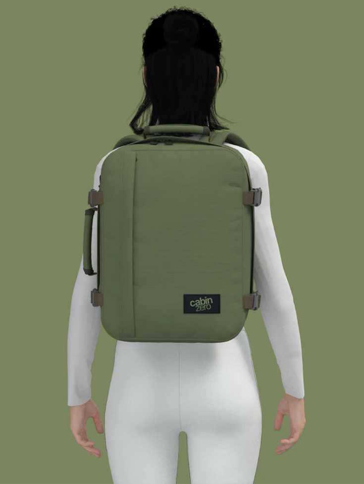 Kuprinė CabinZero Classic 2in1 28 l, chaki