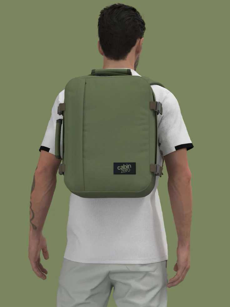 Kuprinė CabinZero Classic 2in1 28 l, chaki