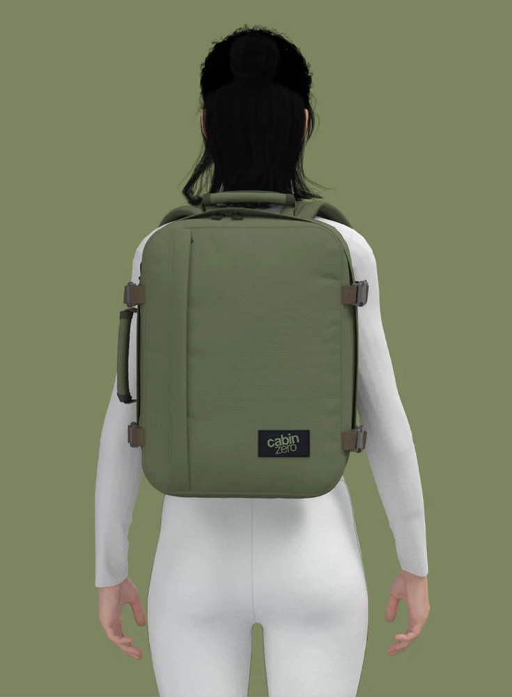 Kuprinė CabinZero Classic 2in1 28 l, chaki