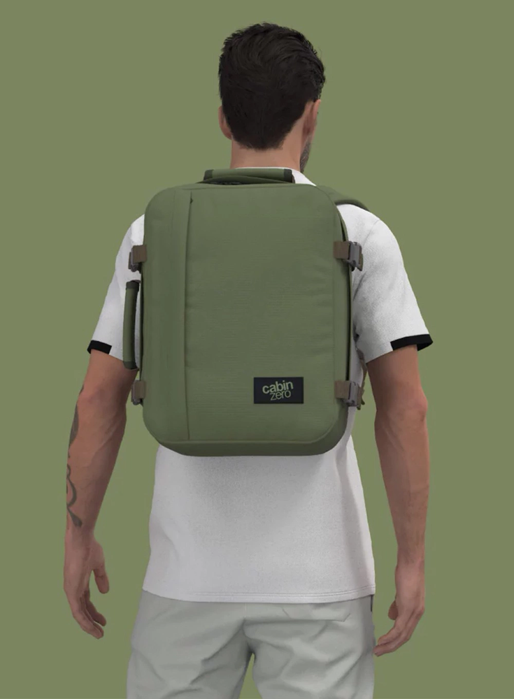 Kuprinė CabinZero Classic 2in1 28 l, chaki