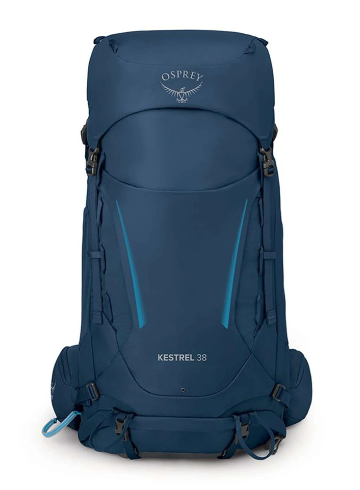 Mėlyna vyrų žygio kuprinė Osprey Kestrel 38 navy mėlynas L/XL