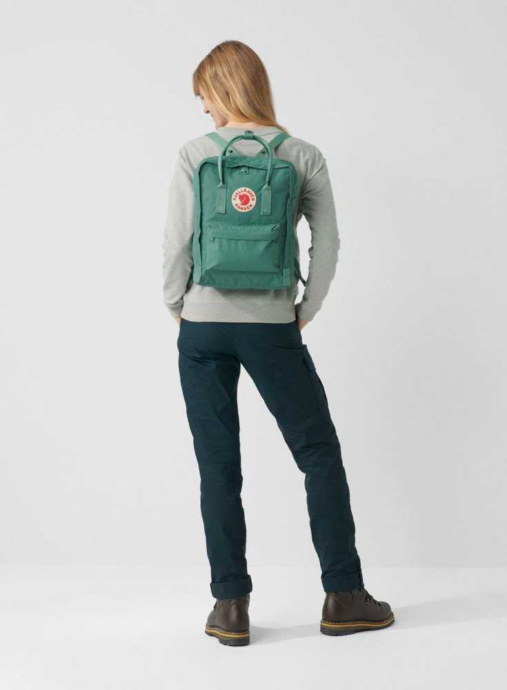 Fjallraven Kanken miesto kuprinė - ochros/konfeti raštas
