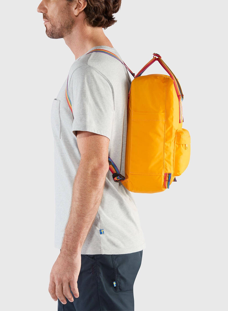 Carruzzo Fjällräven Kanken Rainbow kuprinė Kasdienė kuprinė Ąžuolas Vinilonas
