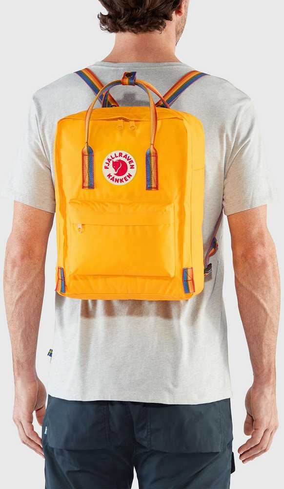 Carruzzo Fjällräven Kanken Rainbow kuprinė Kasdienė kuprinė Ąžuolas Vinilonas