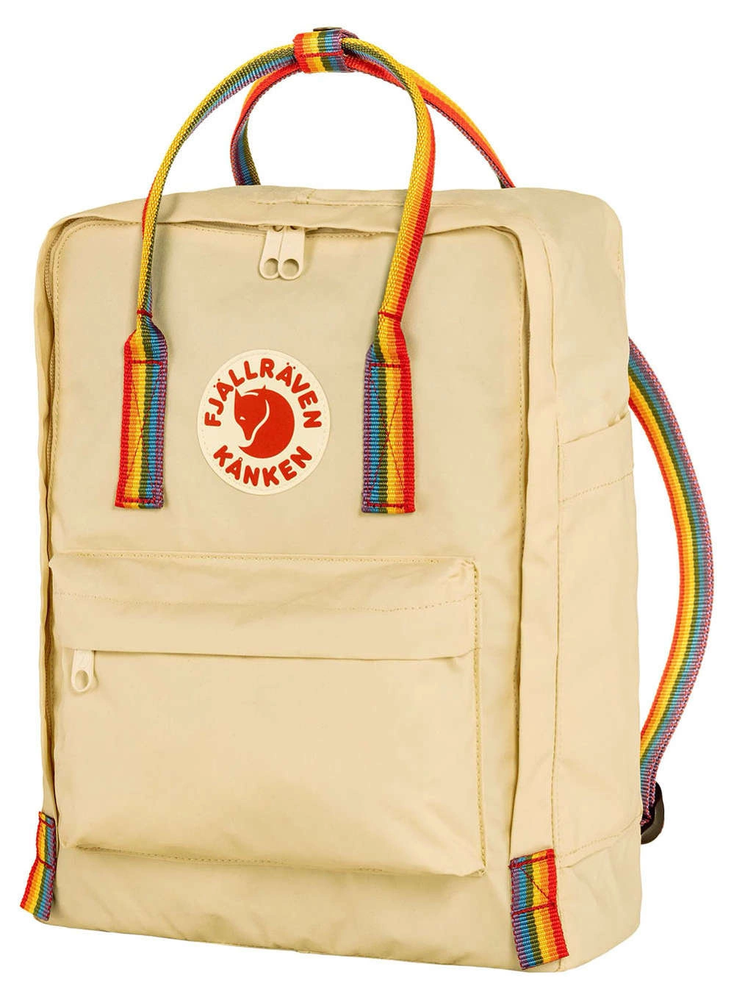 Carruzzo Fjällräven Kanken Rainbow kuprinė Kasdienė kuprinė Ąžuolas Vinilonas
