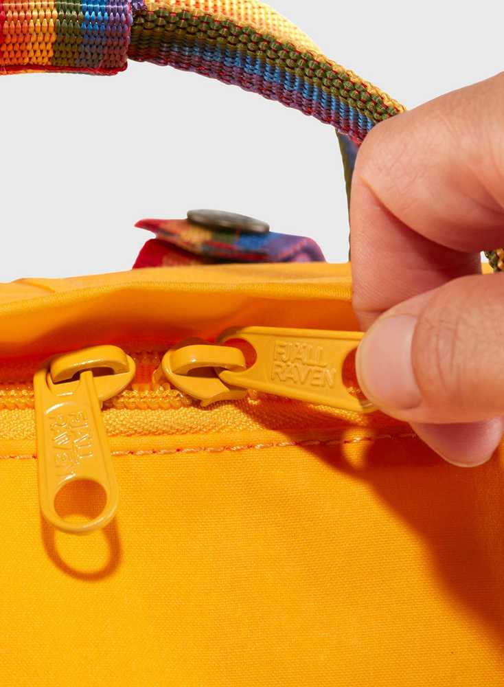 Carruzzo Fjällräven Kanken Rainbow kuprinė Kasdienė kuprinė Ąžuolas Vinilonas