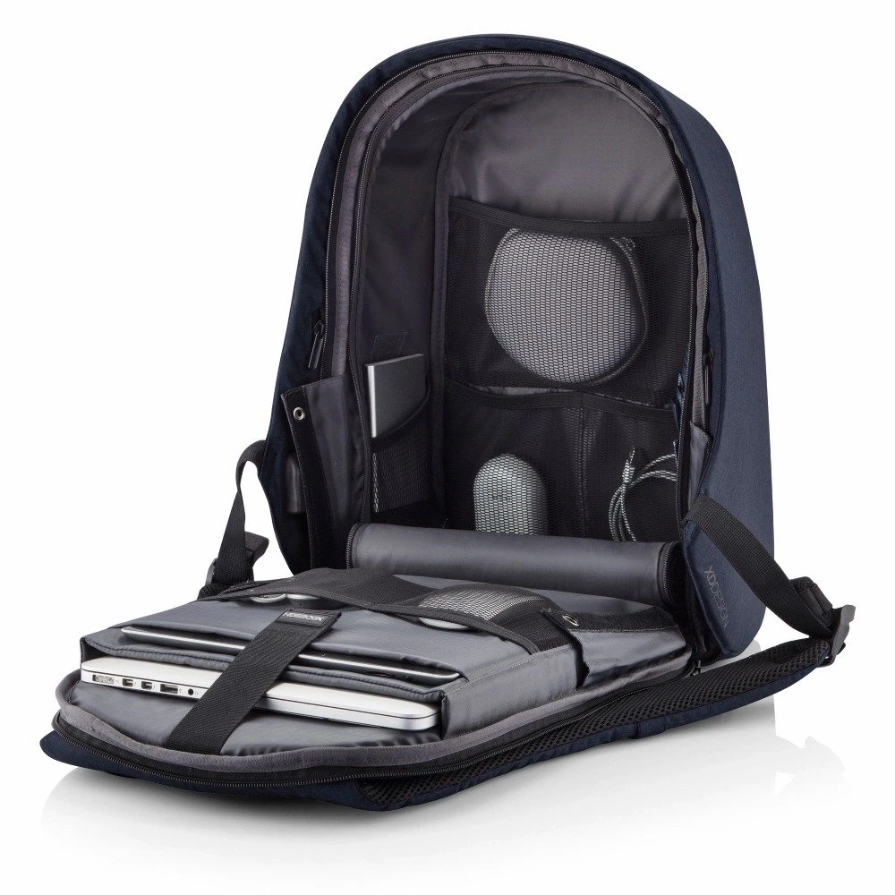 Kuprinė su apsauga nuo vagių XD Design Bobby Hero Regular, Mėlynos spalvos (Pažeista pakuotė)