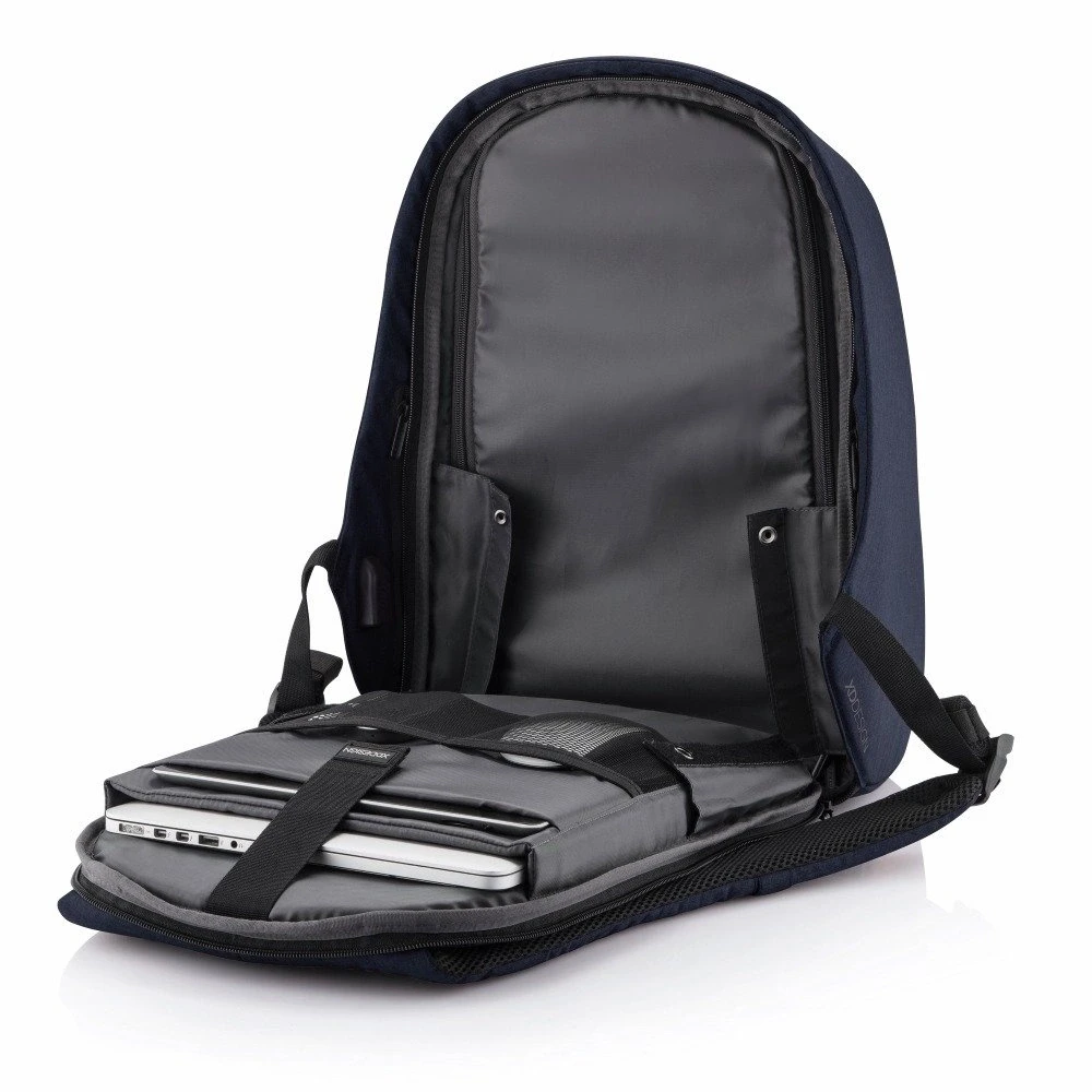 Kuprinė su apsauga nuo vagių XD Design Bobby Hero Regular, Mėlynos spalvos (Pažeista pakuotė)