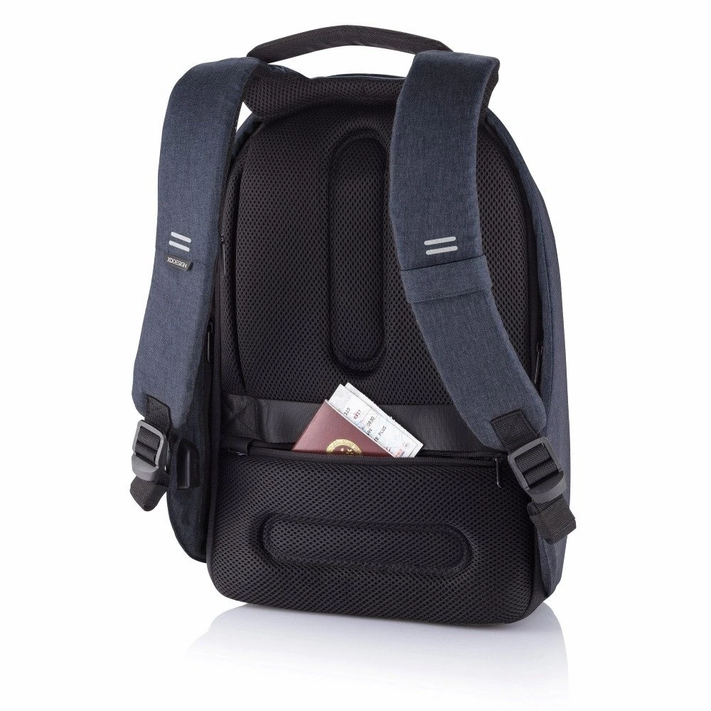 Kuprinė su apsauga nuo vagių XD Design Bobby Hero Regular, Mėlynos spalvos (Pažeista pakuotė)