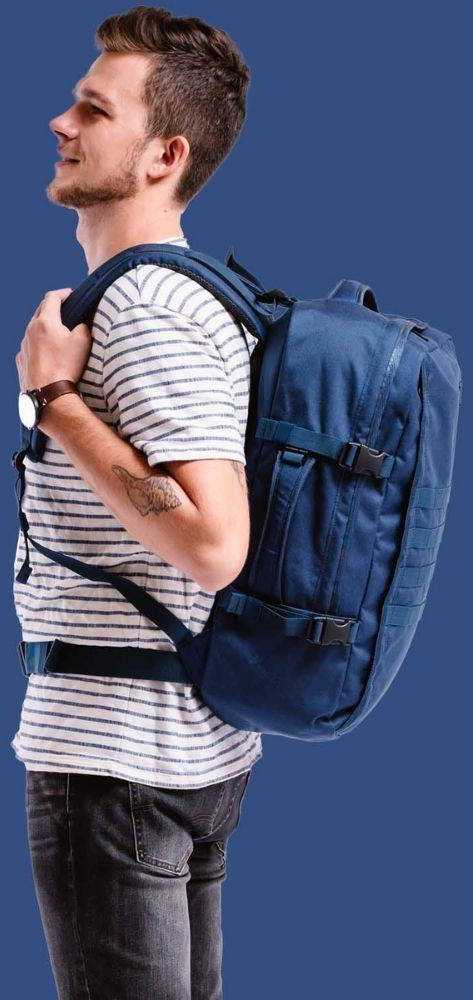 Cabinzero Karinė 18 colių 44 litrų nešiojamoji kuprinė Navy 55 1811 NAVY