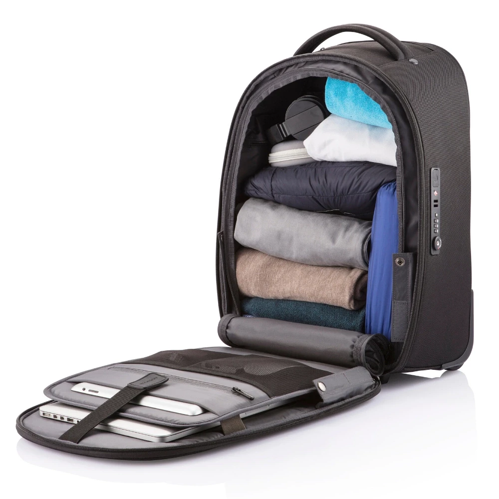 Kuprinė/rankinė su ratukais XD Design Bobby Trolley juodas P705.771
