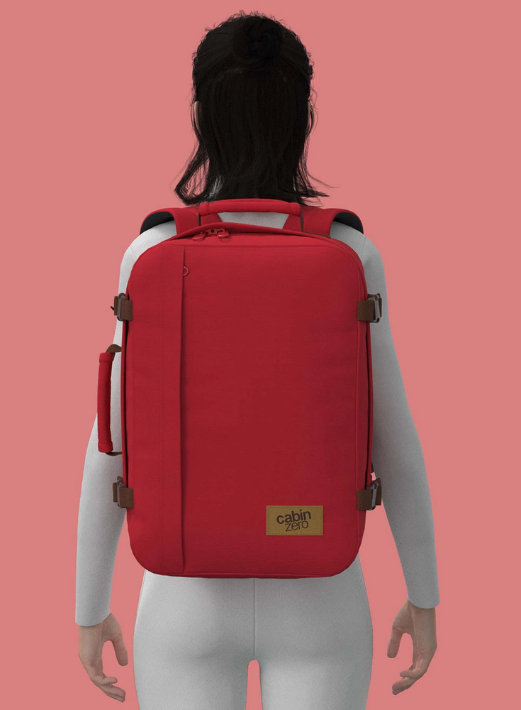 Cabinzero Classic 36l kelioninis kuprinės-rankinės, London Raudona