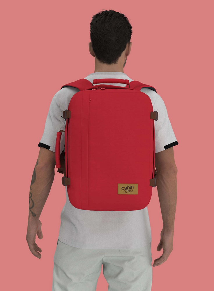 Cabinzero Classic 36l kelioninis kuprinės-rankinės, London Raudona
