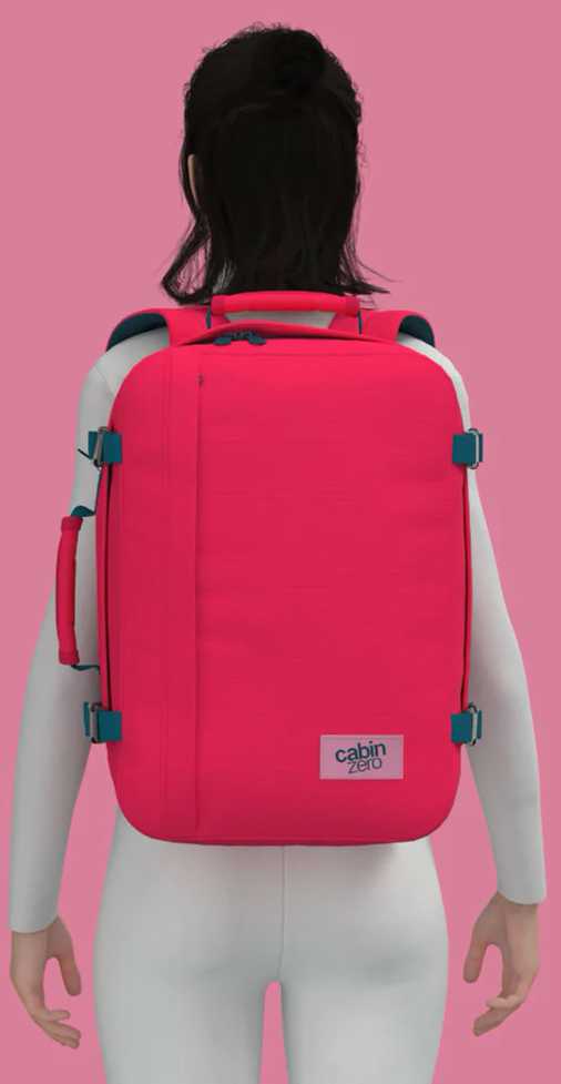 Kelioninis rankinio bagažo dėklas Cabinzero Classic 36l, Miami Magenta