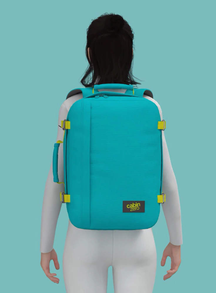 Kelioninis rankinio bagažo dėklas Cabinzero Classic 36l Aqua Lagoon