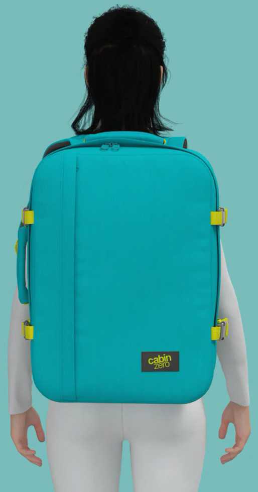 Cabinzero Classic 44l kelioninis lagaminas-kuprinė Aqua Lagoon