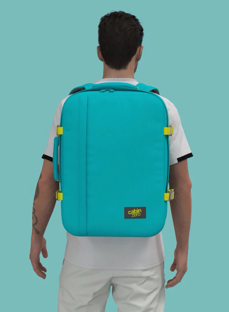 Cabinzero Classic 44l kelioninis lagaminas-kuprinė Aqua Lagoon