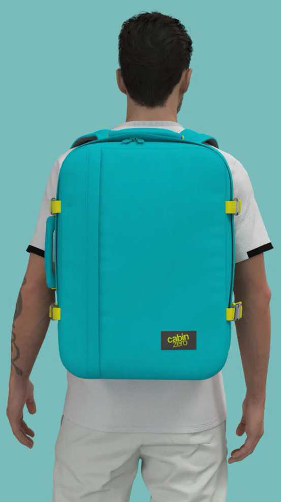 Cabinzero Classic 44l kelioninis lagaminas-kuprinė Aqua Lagoon