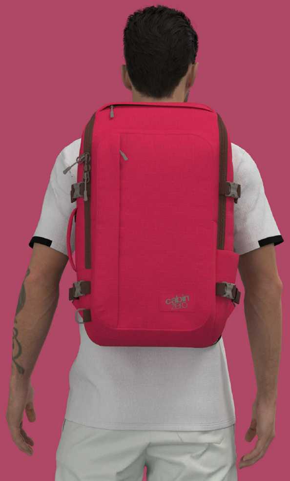 Cabinzero Adv 32l kelioninis rankinis bagažas, rožinis