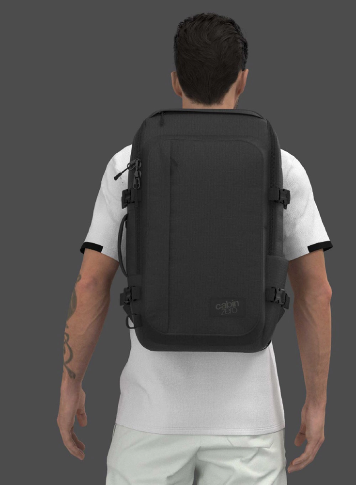 Cabinzero Adv 32 L kuprinė - juoda, kelioninė, miesto