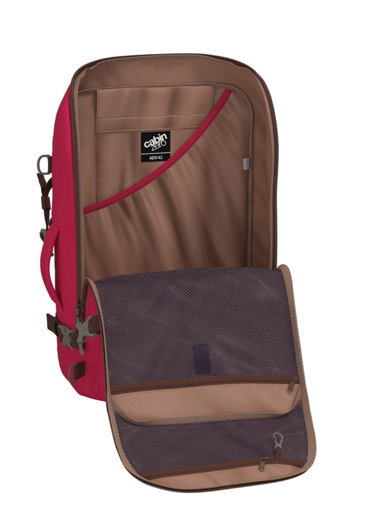 Cabinzero Adv 42l kelioninis kuprinės-rankinės dėklas, Miami Magenta