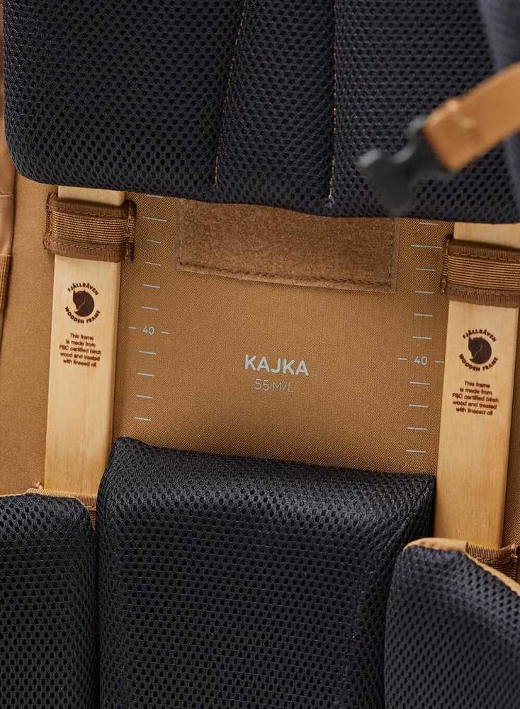 Kuprinė trekkingowy Fjallraven Kajka 55 - coal juodas dydis: s_m