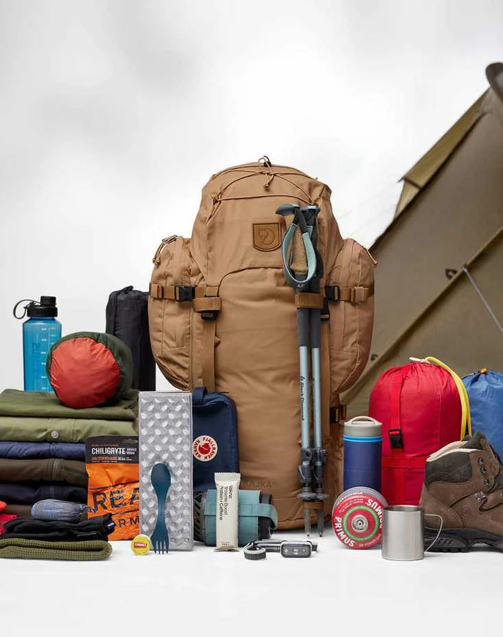 Kuprinė trekkingowy Fjallraven Kajka 55 - coal juodas dydis: s_m