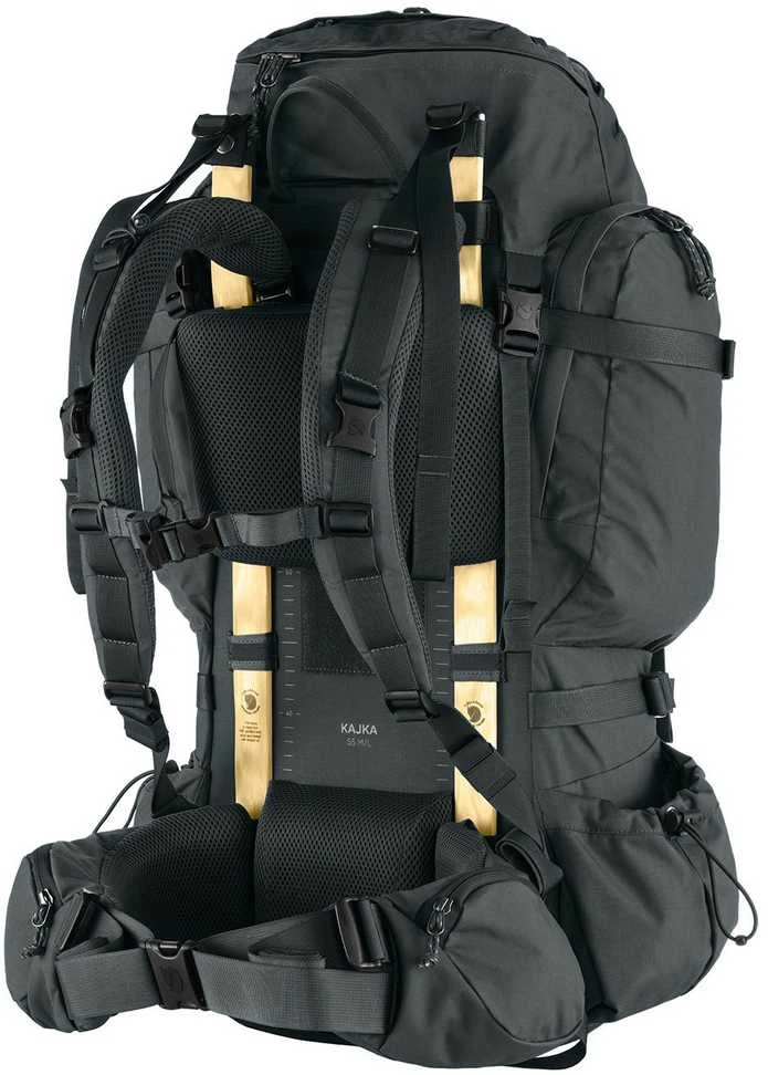 Kuprinė trekkingowy Fjallraven Kajka 55 - coal juodas dydis: s_m