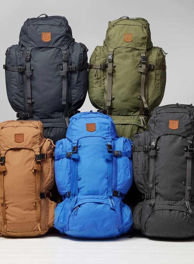 Kuprinė trekkingowy Fjallraven Kajka 55 - coal juodas dydis: s_m
