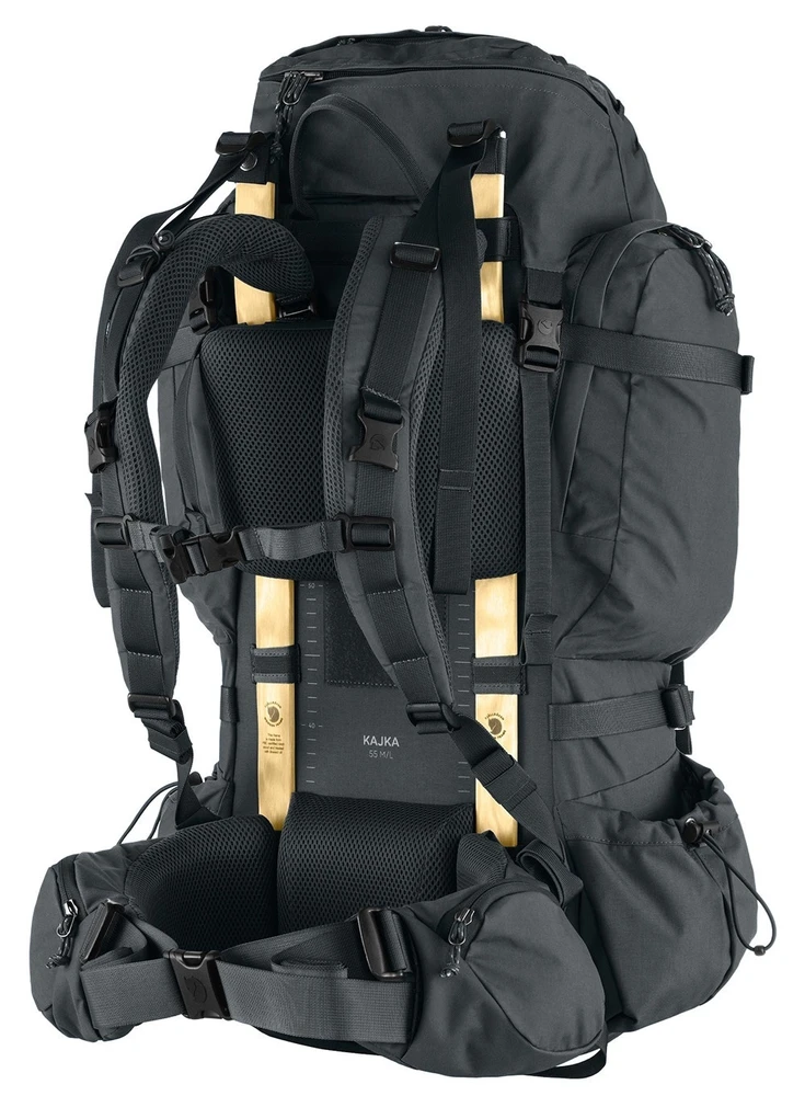 Kuprinė trekkingowy Fjallraven Kajka 55 - coal juodas dydis: s_m