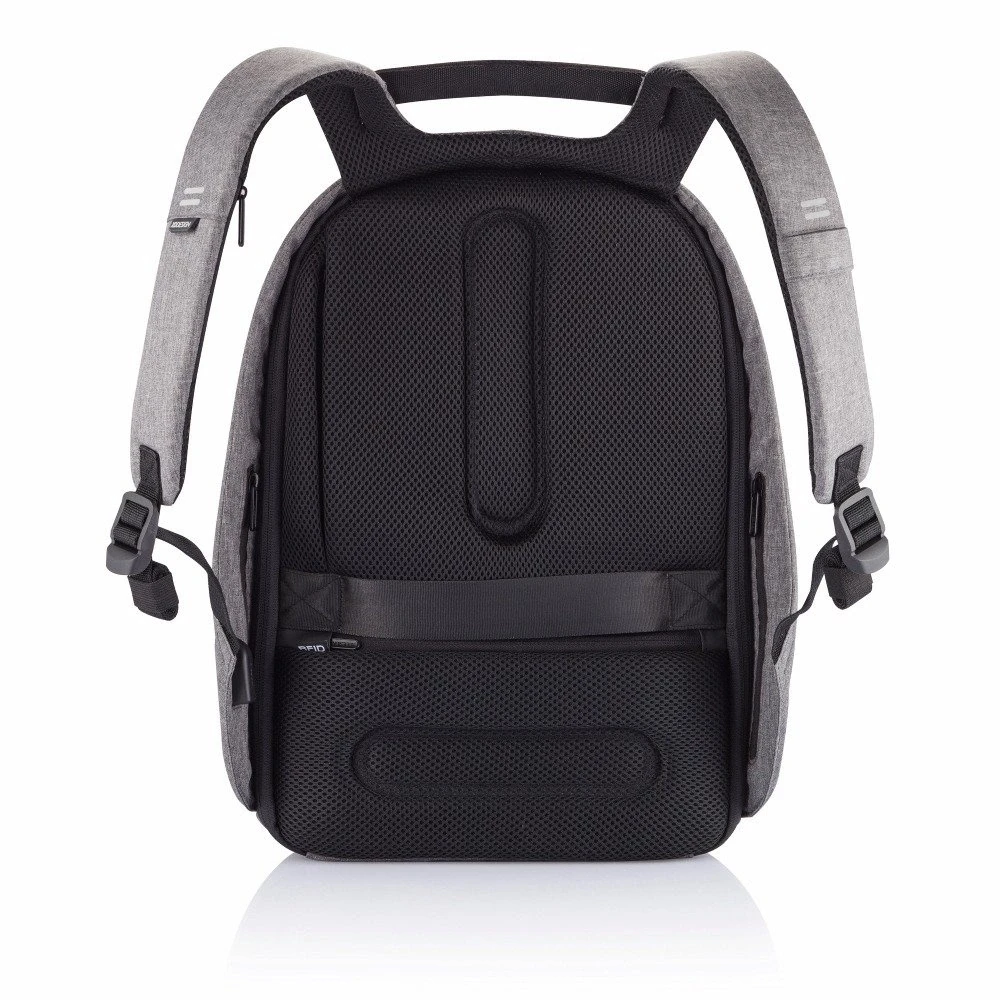 Kuprinė su apsauga nuo vagių XD Design Bobby Hero Regular, Juodos/Pilkos spalvos