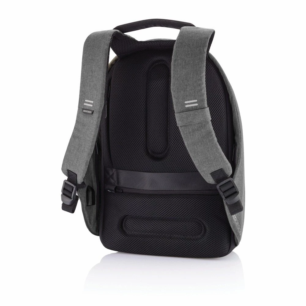 Kuprinė su apsauga nuo vagių XD Design Bobby Hero Regular, Juodos/Pilkos spalvos