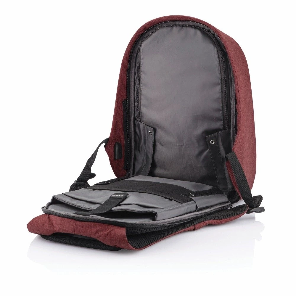 Kuprinė su apsauga nuo vagių XD Design Bobby Hero Regular, Raudonos spalvos