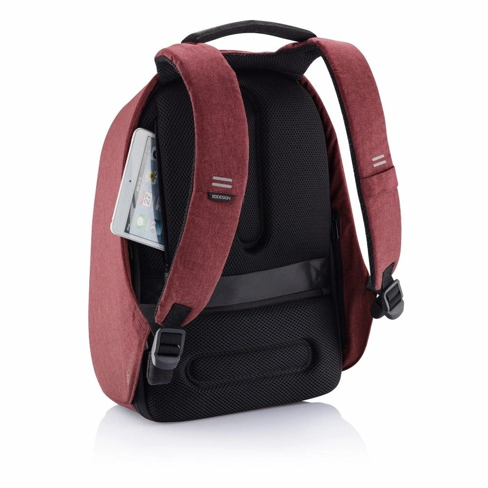 Kuprinė su apsauga nuo vagių XD Design Bobby Hero Regular, Raudonos spalvos