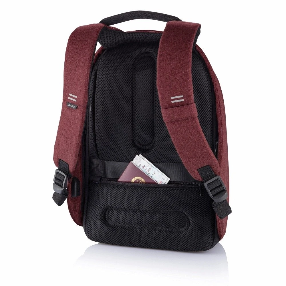 Kuprinė su apsauga nuo vagių XD Design Bobby Hero Regular, Raudonos spalvos