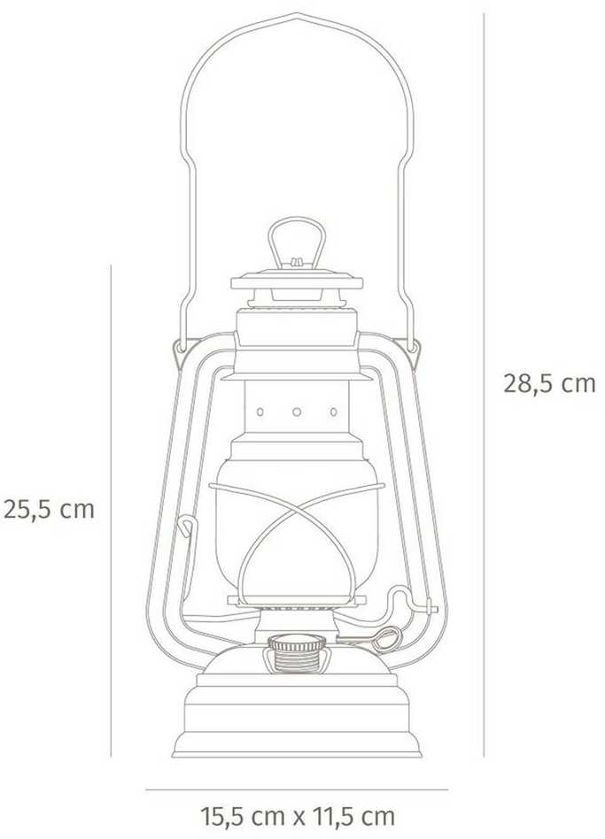 Žibalinė lempa Feuerhand Hurricane: Spalva - Anthracite Gray