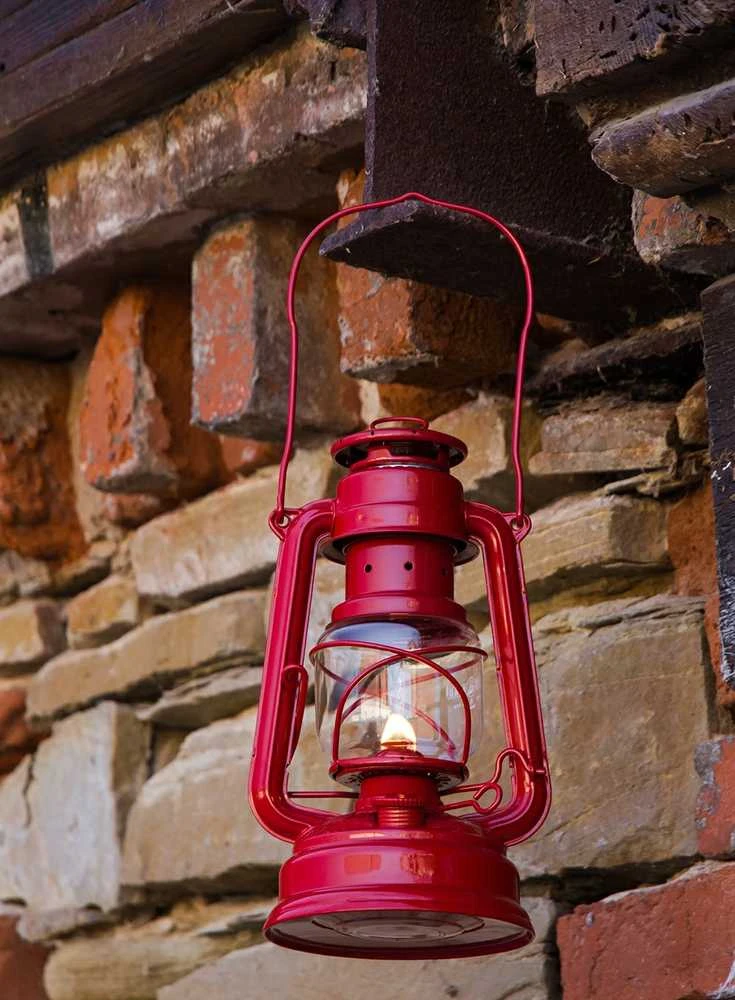Feuerhand Žibintas Firehand Stormlantern Eternity, raudonas