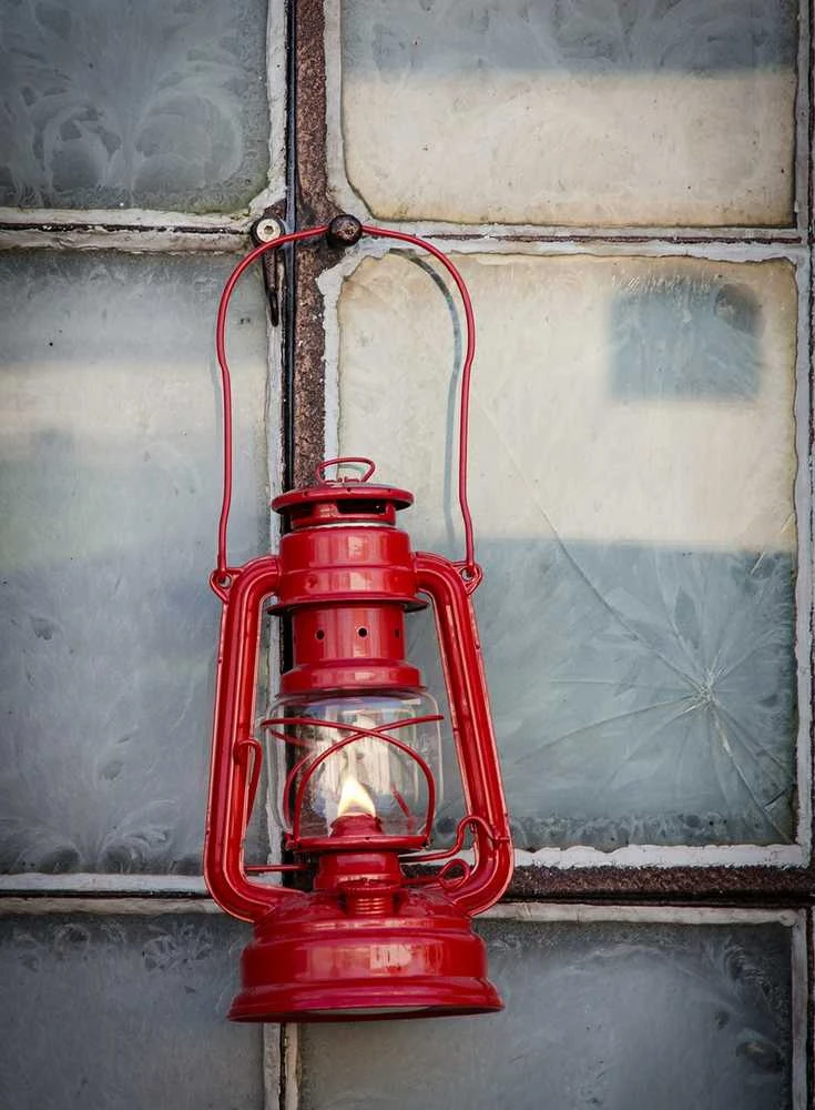 Feuerhand Žibintas Firehand Stormlantern Eternity, raudonas