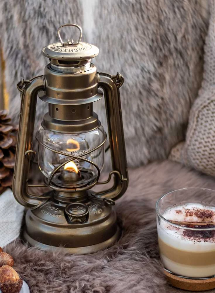 Žibintas Feuerhand Hurricane Lantern 276 - Bronze