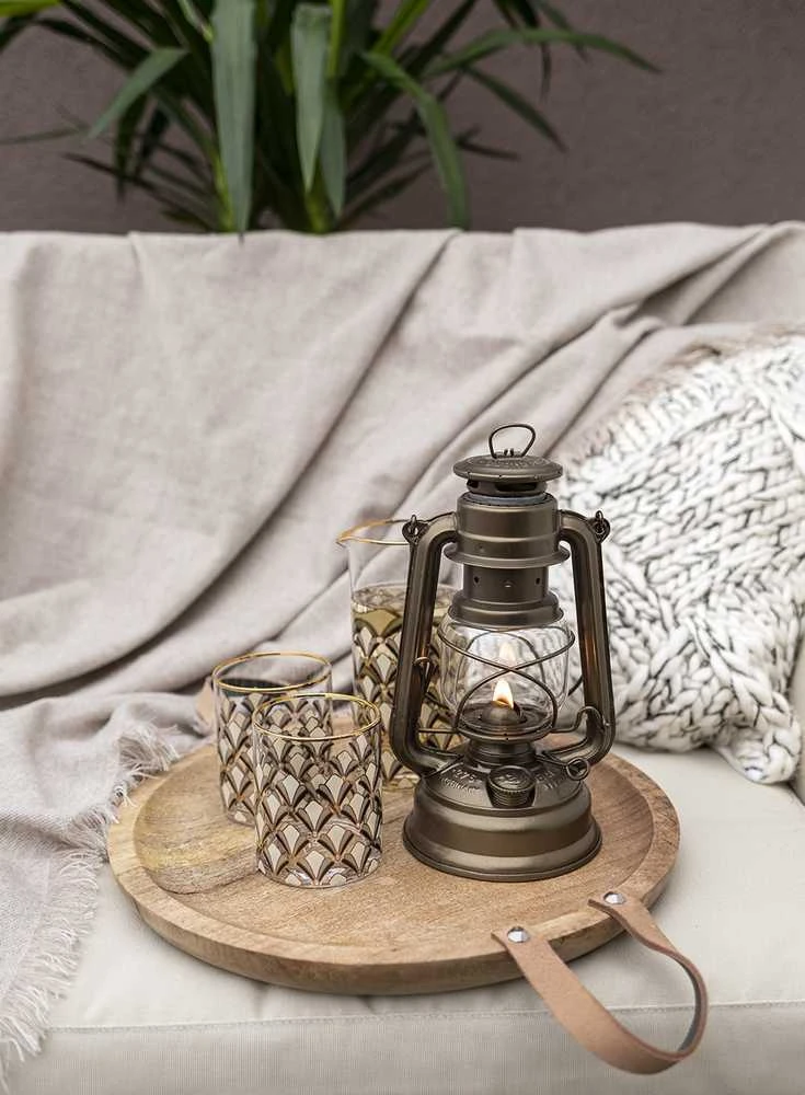 Žibintas Feuerhand Hurricane Lantern 276 - Bronze