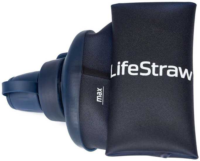 Gertuvė Life Straw Buteliukas su filtrem peak squeeze 1l-mountain mėlynas