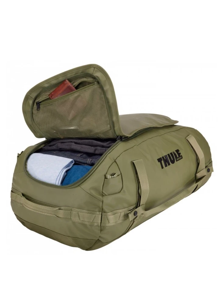 Thule | Chasm | 70L Bag | Duffel | Olivine | Atsparus vandeniui