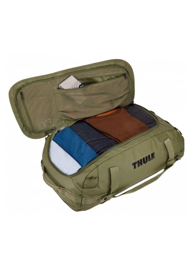 Thule | Chasm | 70L Bag | Duffel | Olivine | Atsparus vandeniui