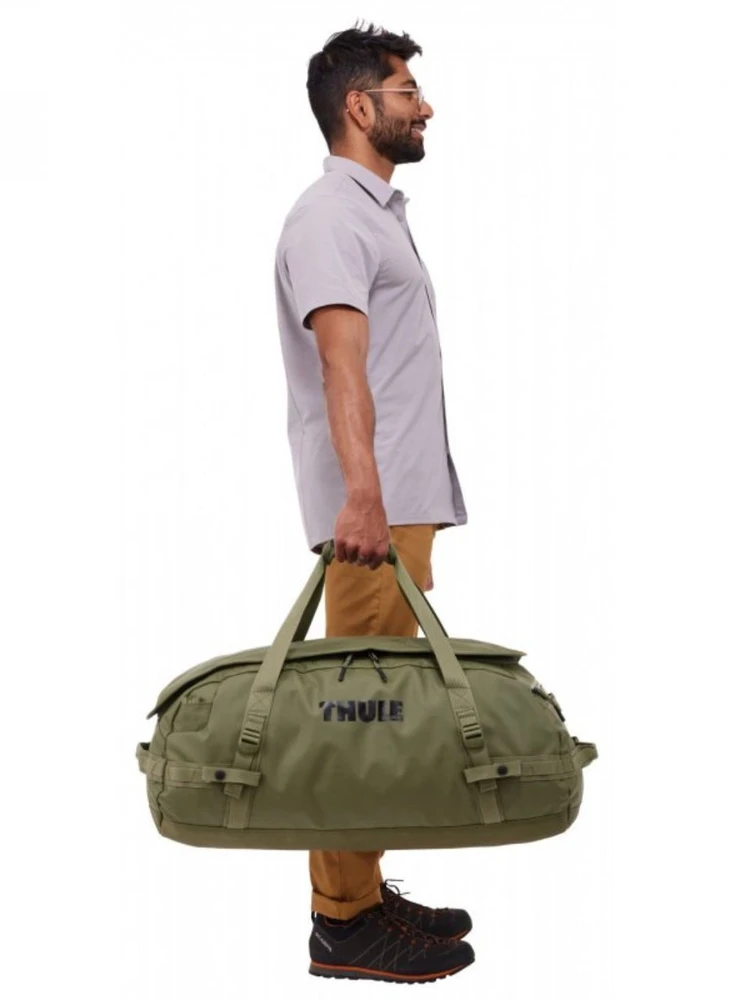 Thule | Chasm | 70L Bag | Duffel | Olivine | Atsparus vandeniui